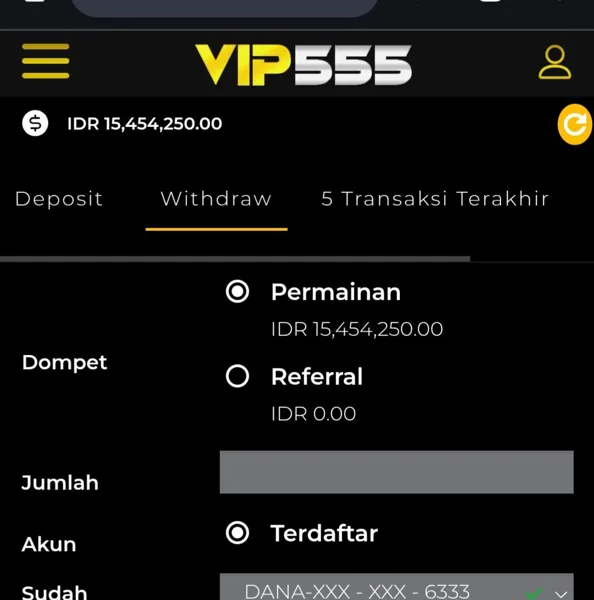 VIP555 Slot Anti Rungkad Indonesia
